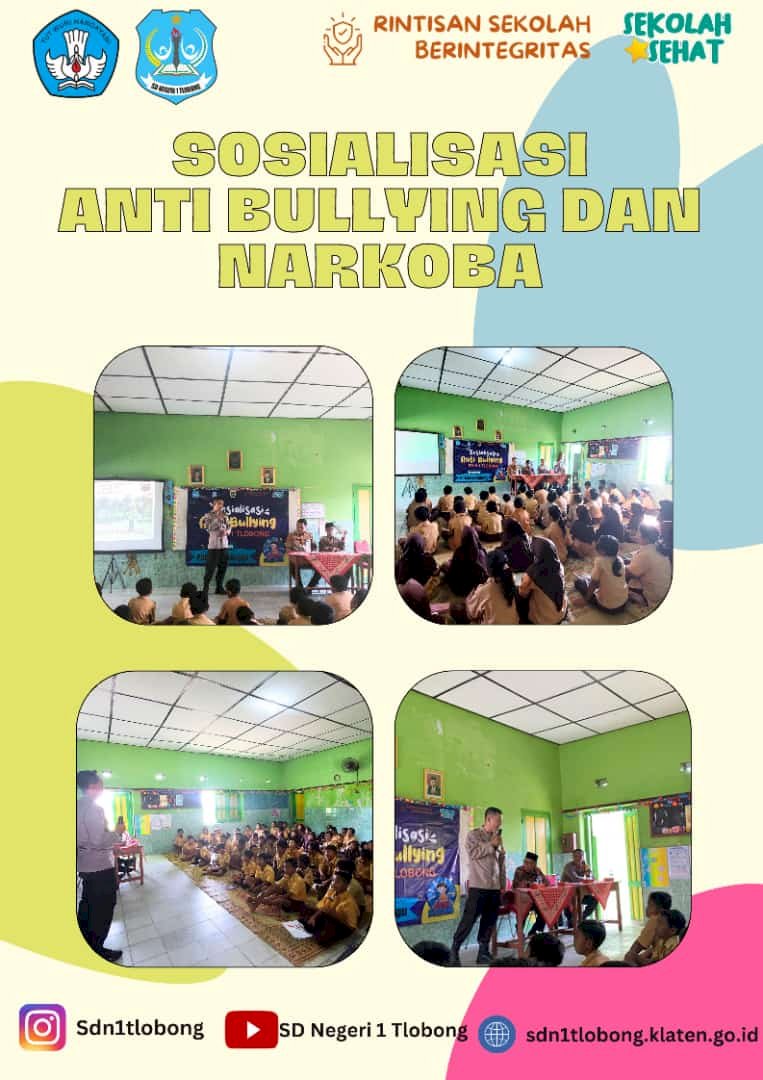 SDN 1 Tlobong berkomitmen dalam melakukan pencegahan maupun penindakan bullying dilingkungan sekolah